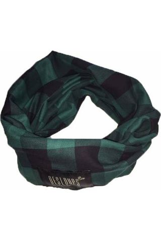 Checkered infinity scarf