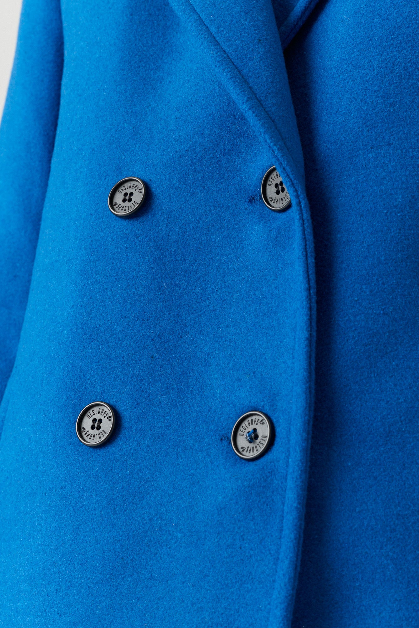 Manteau d’hiver long double boutonnage homme en 100% laine – Desloups Pré-vente #DLM-503