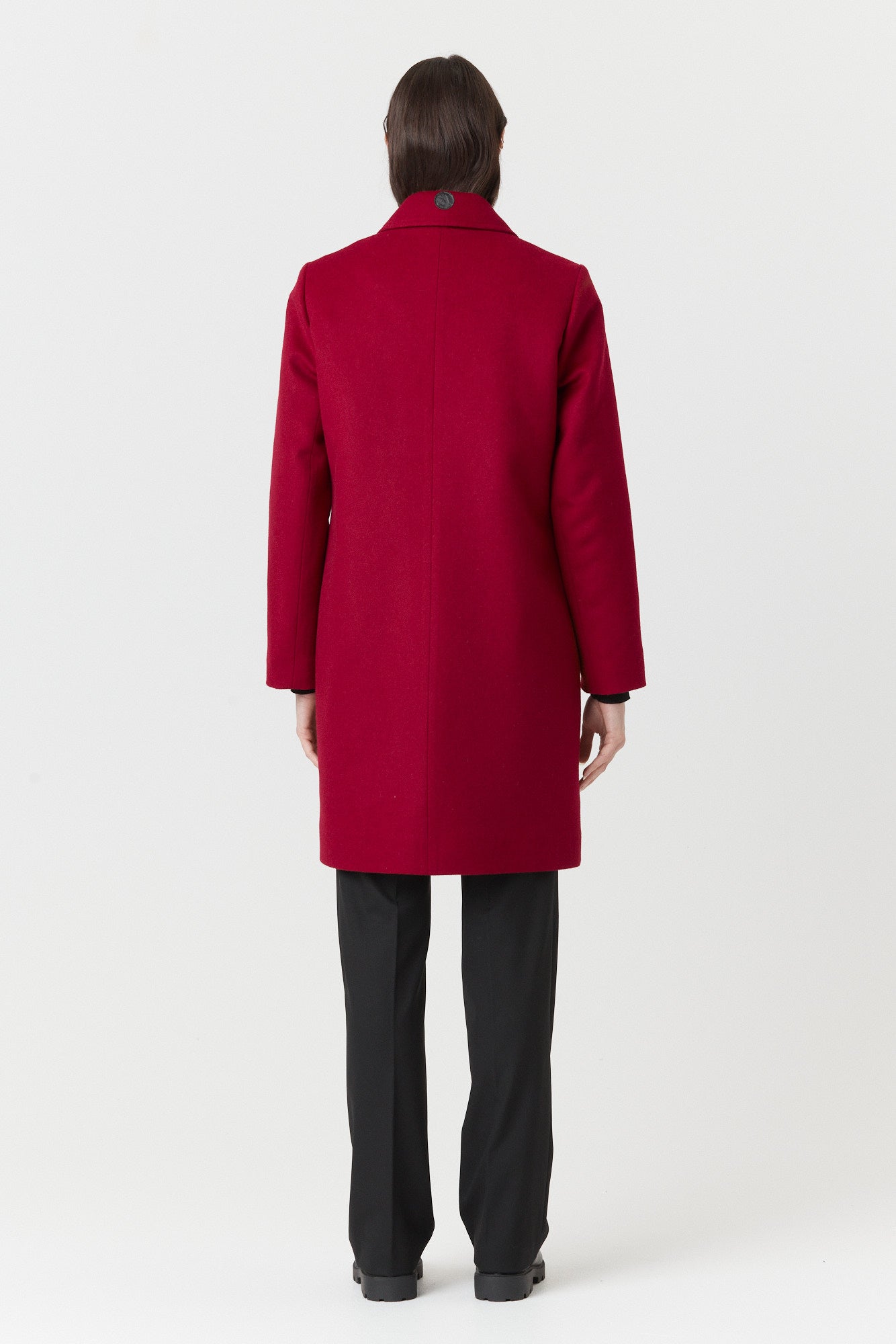 Desloups manteau d'hiver femme veston en 100% laine et doublé