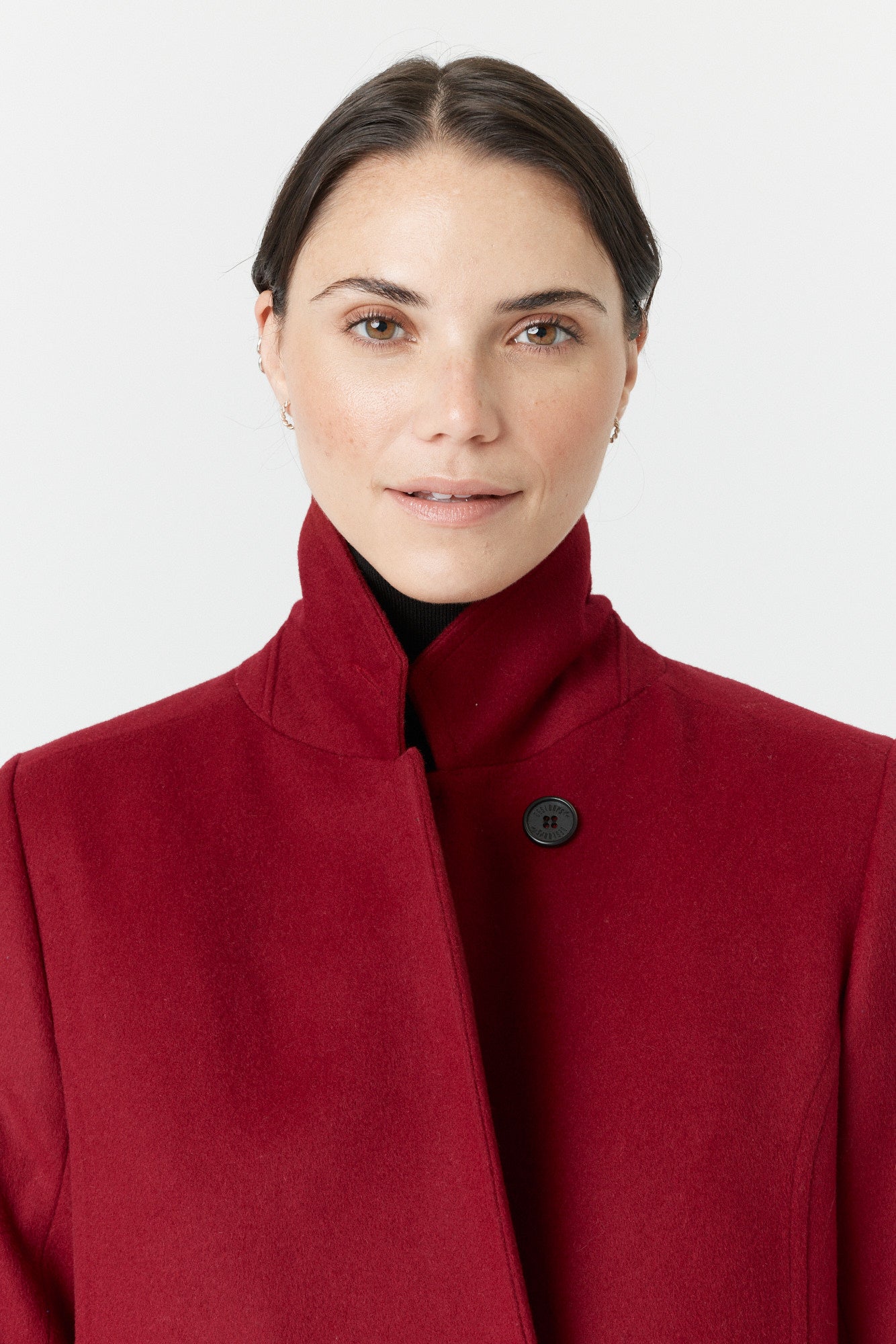Desloups manteau d'hiver femme veston en 100% laine et doublé
