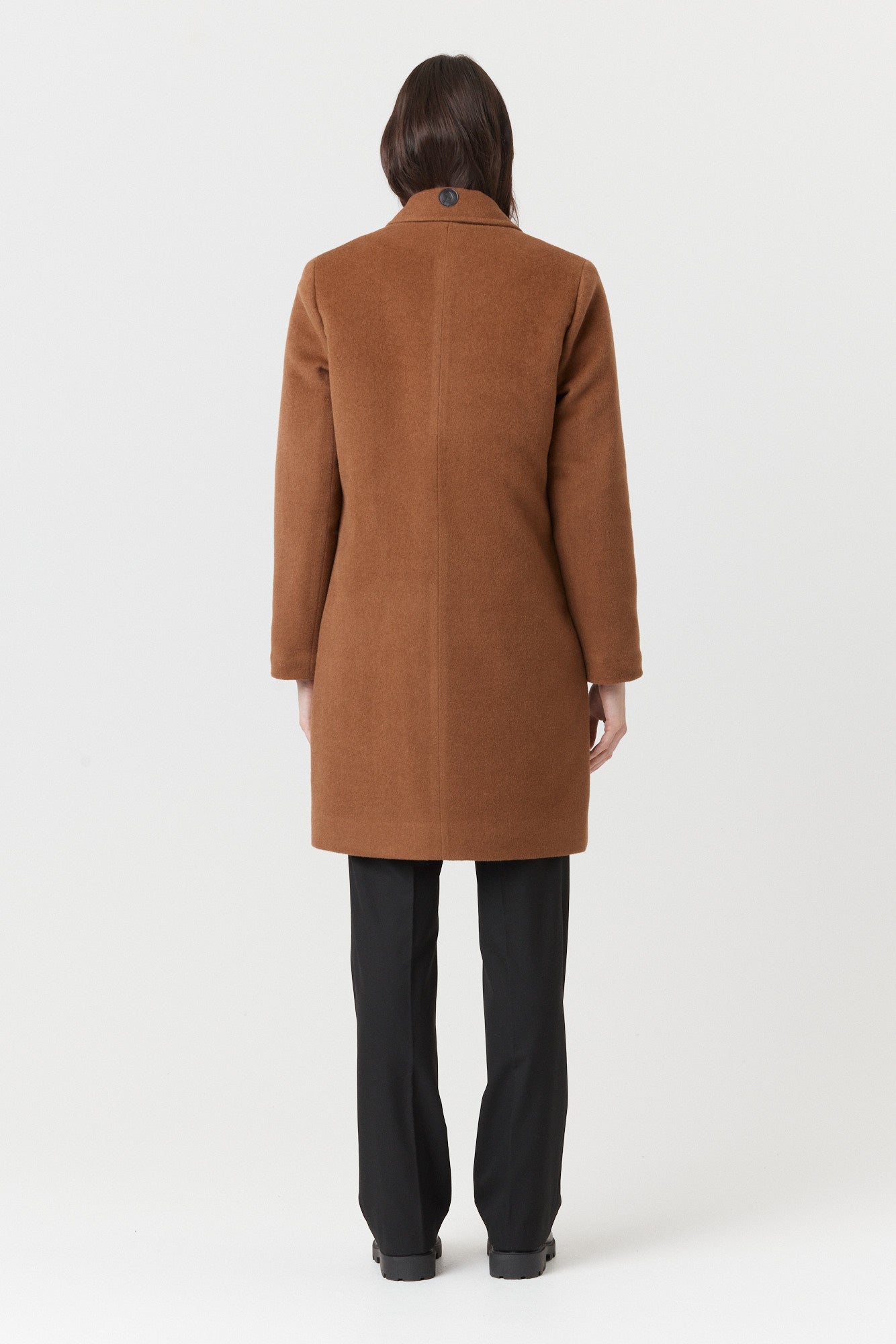 Desloups manteau d'hiver femme veston en 100% laine et doublé