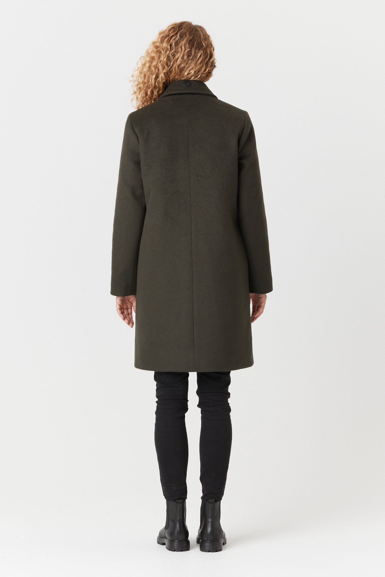 Desloups manteau d'hiver femme veston en 100% laine et doublé