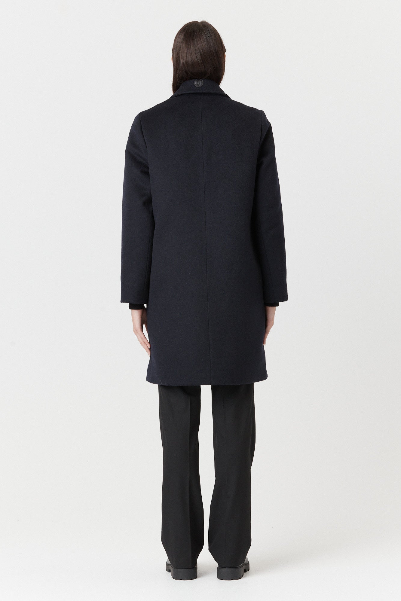 Desloups manteau d'hiver femme veston en 100% laine et doublé
