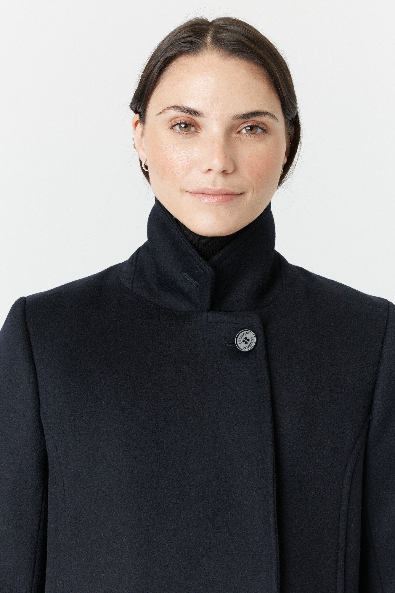 Desloups manteau d'hiver femme veston en 100% laine et doublé