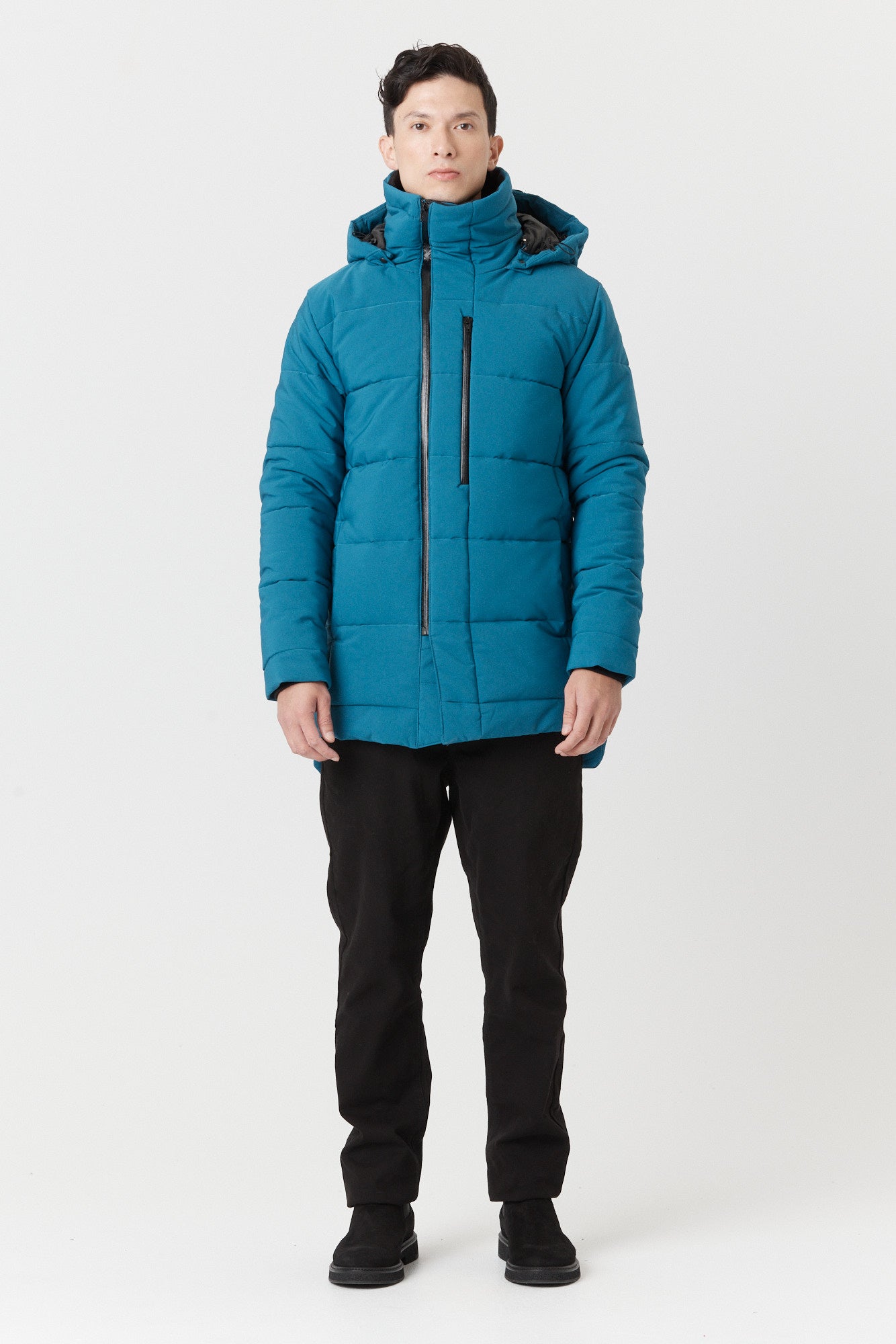 Desloups men's parka with detachable hood in 250g Isosoft