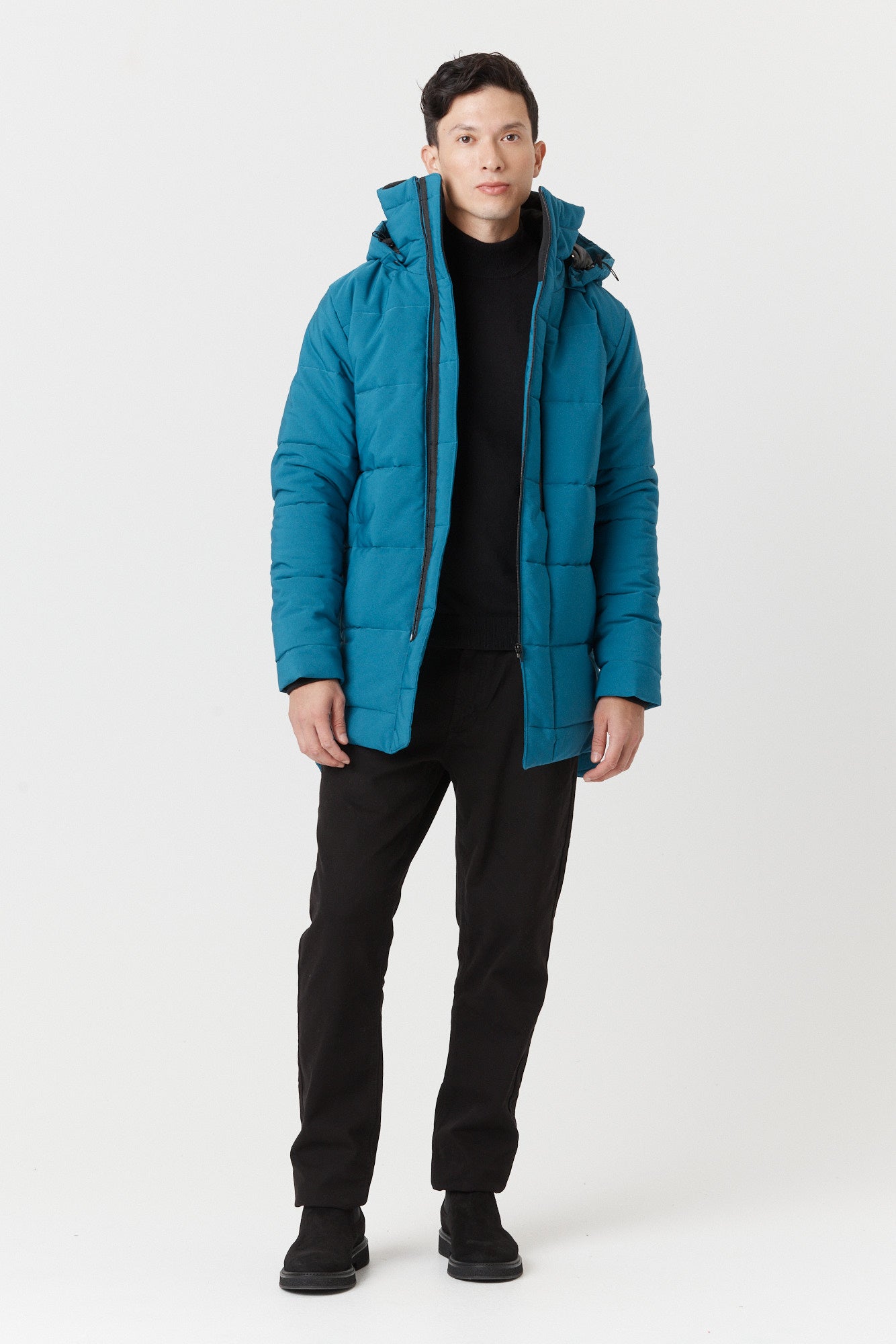 Desloups men's parka with detachable hood in 250g Isosoft