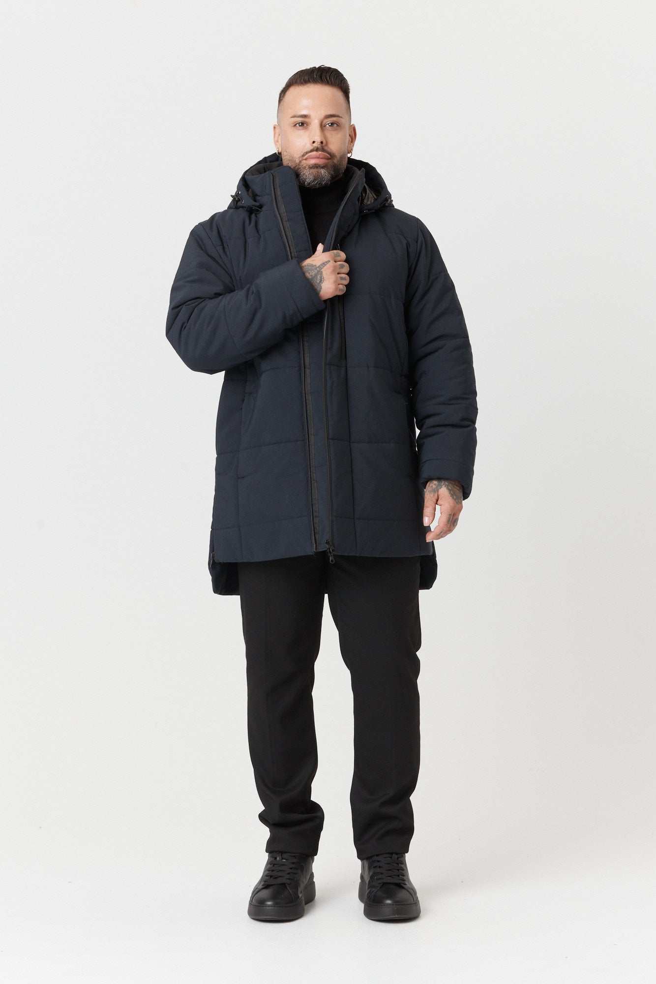 Desloups men's parka with detachable hood in 250g Isosoft