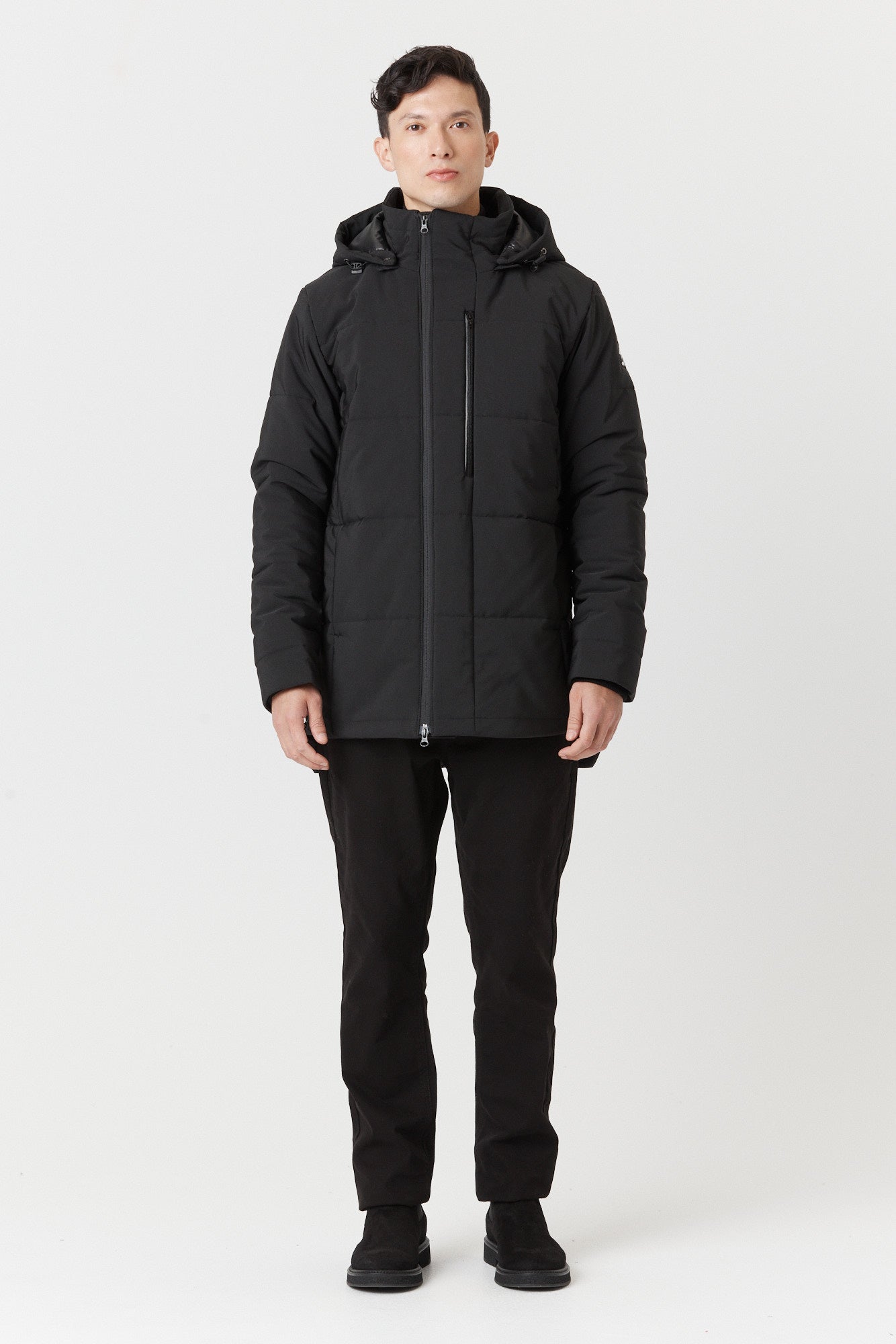 Desloups men's parka with detachable hood in 250g Isosoft
