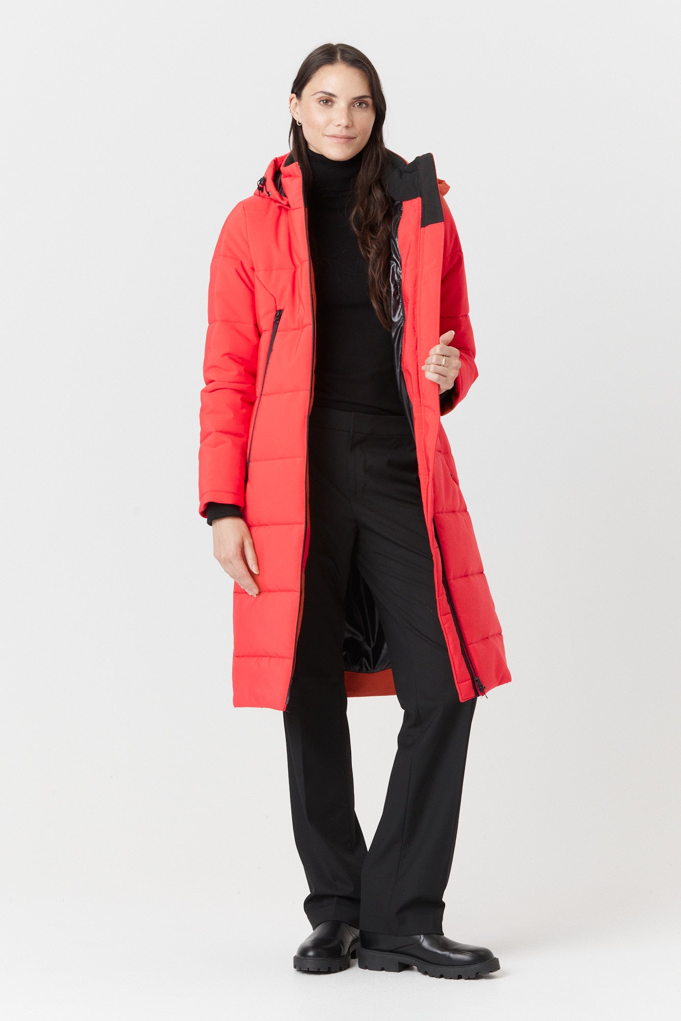 Desloups parka très long femme semi-ajusté en Isosoft 250g