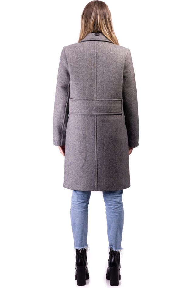 Desloups manteau d'hiver femme veston en 100% laine et doublé
