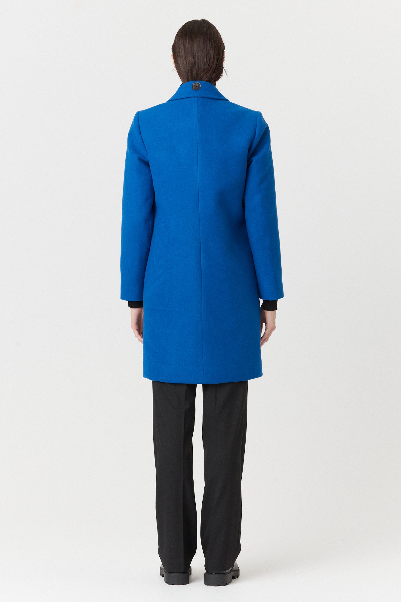 Desloups manteau d'hiver femme veston en 100% laine et doublé