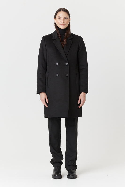 Manteau en matières naturelles — 100 % laine, 100 % coton