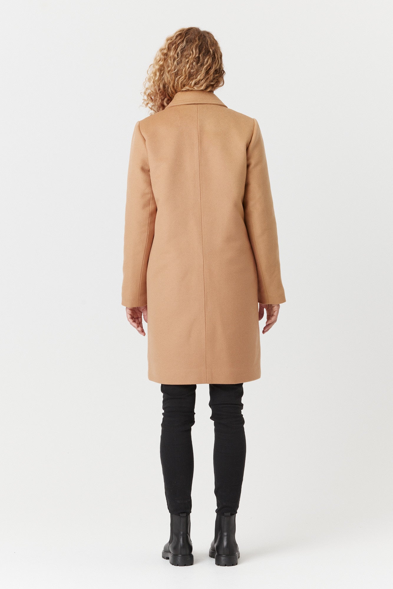Desloups manteau d'hiver femme veston en 100% laine et doublé