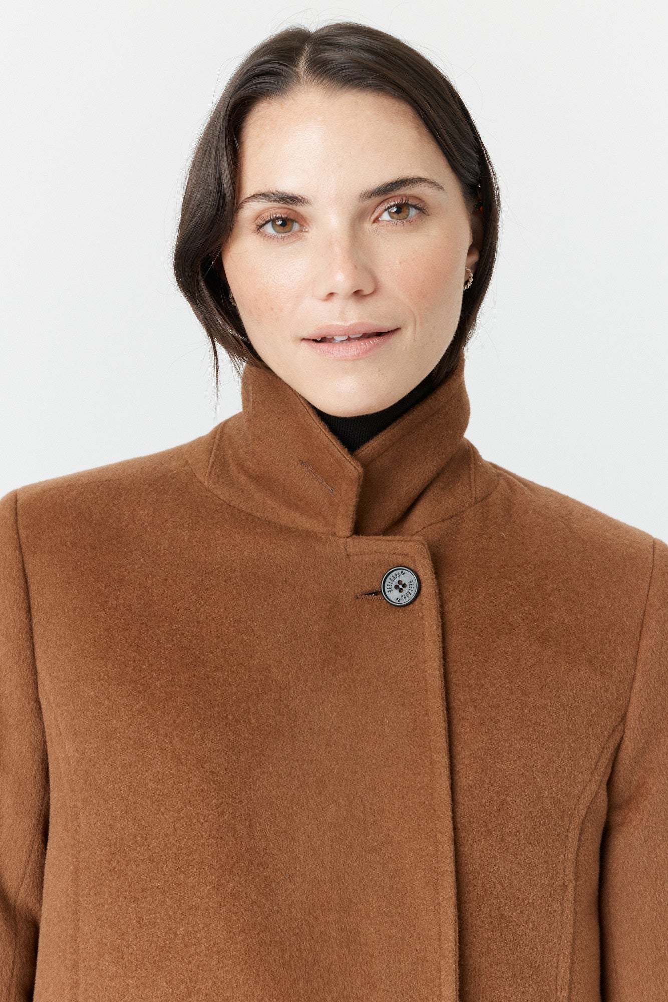 Desloups manteau d'hiver femme veston en 100% laine et doublé