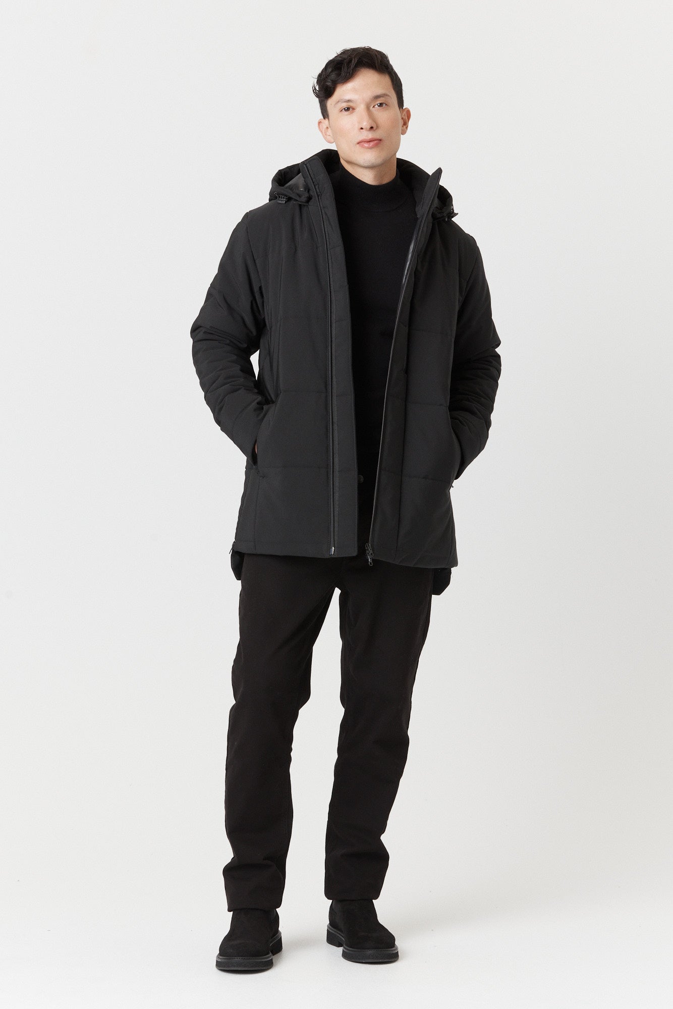 Desloups men's parka with detachable hood in 250g Isosoft