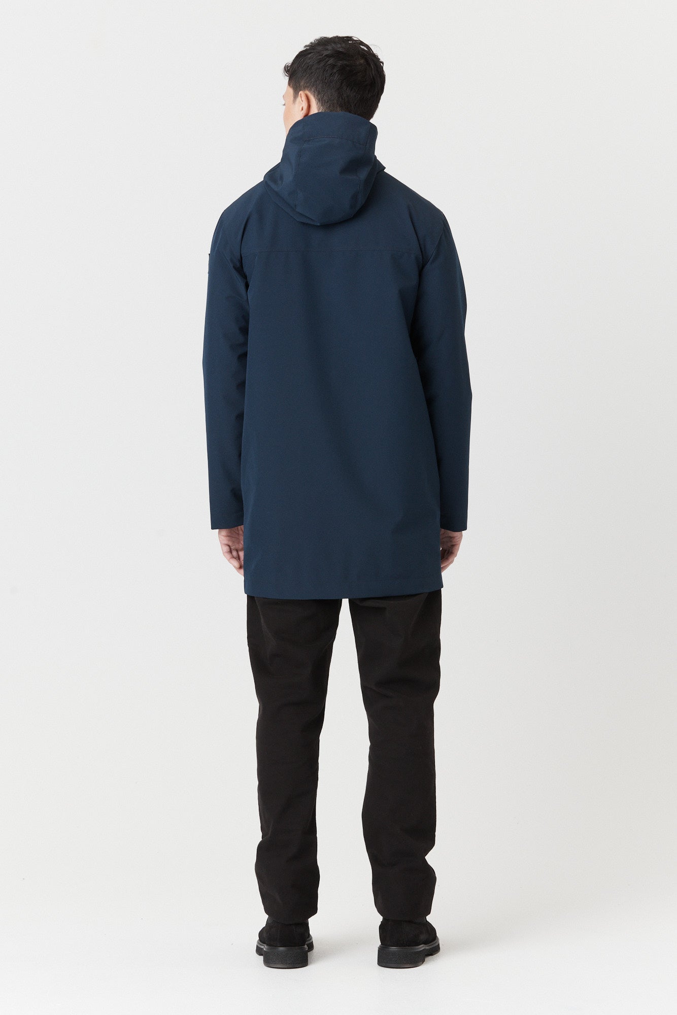 Desloups manteau mi-saison imperméable urbain avec capuchon pour homme