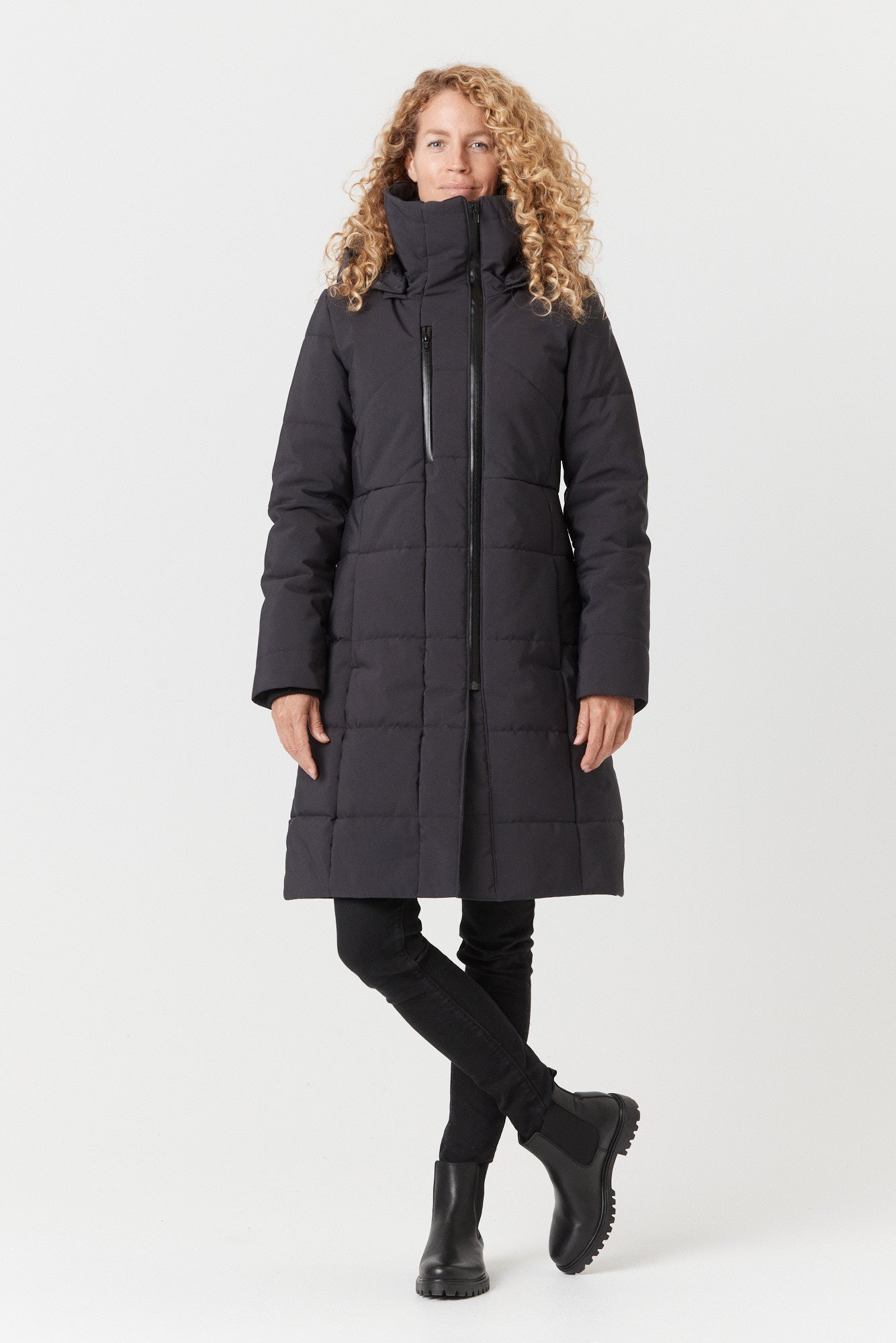 Desloups long women's parka fitted in Isosoft 250g