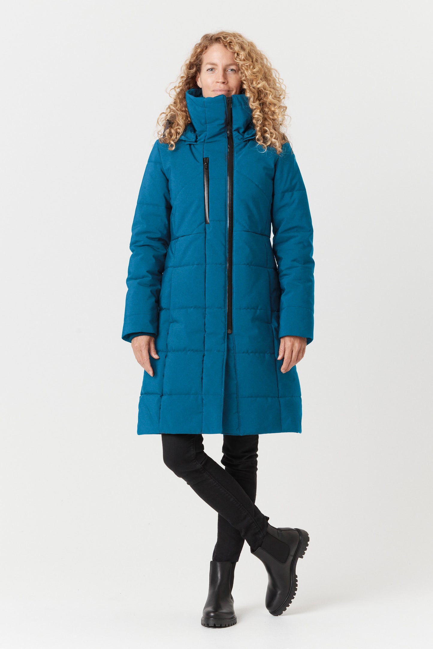 Desloups long women's parka fitted in Isosoft 250g