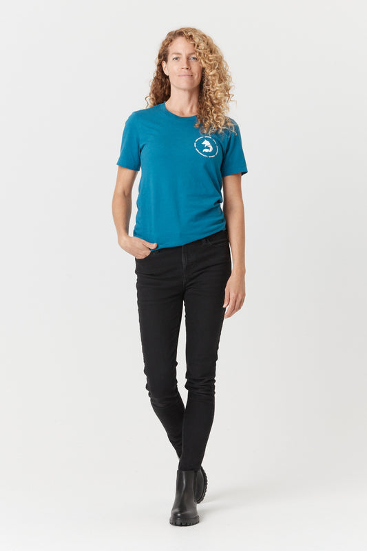 T-shirt Desloups - Bleu teal