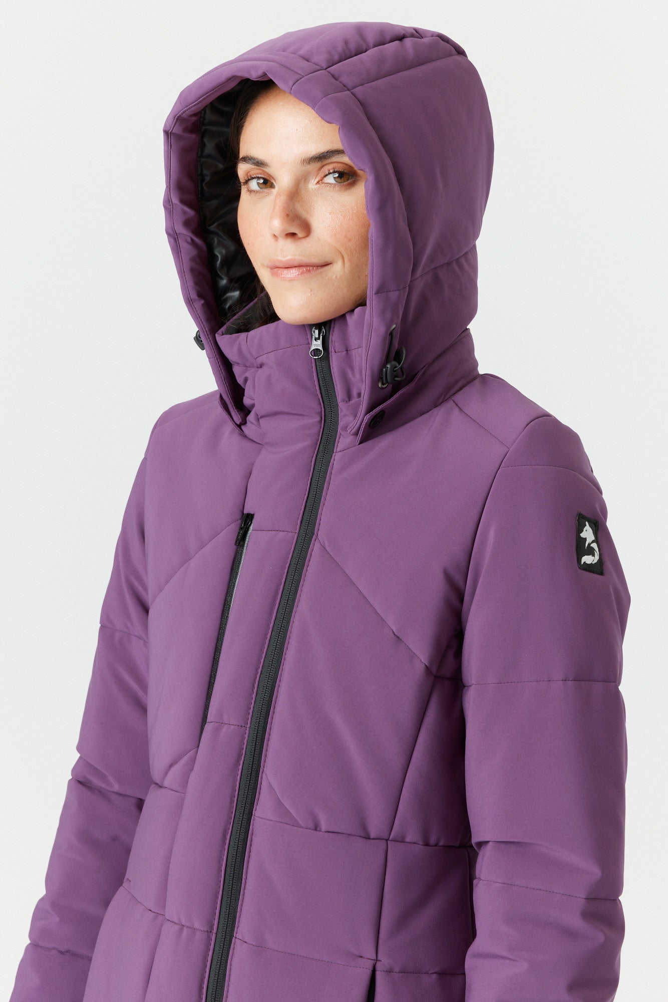 Desloups long women's parka fitted in Isosoft 250g