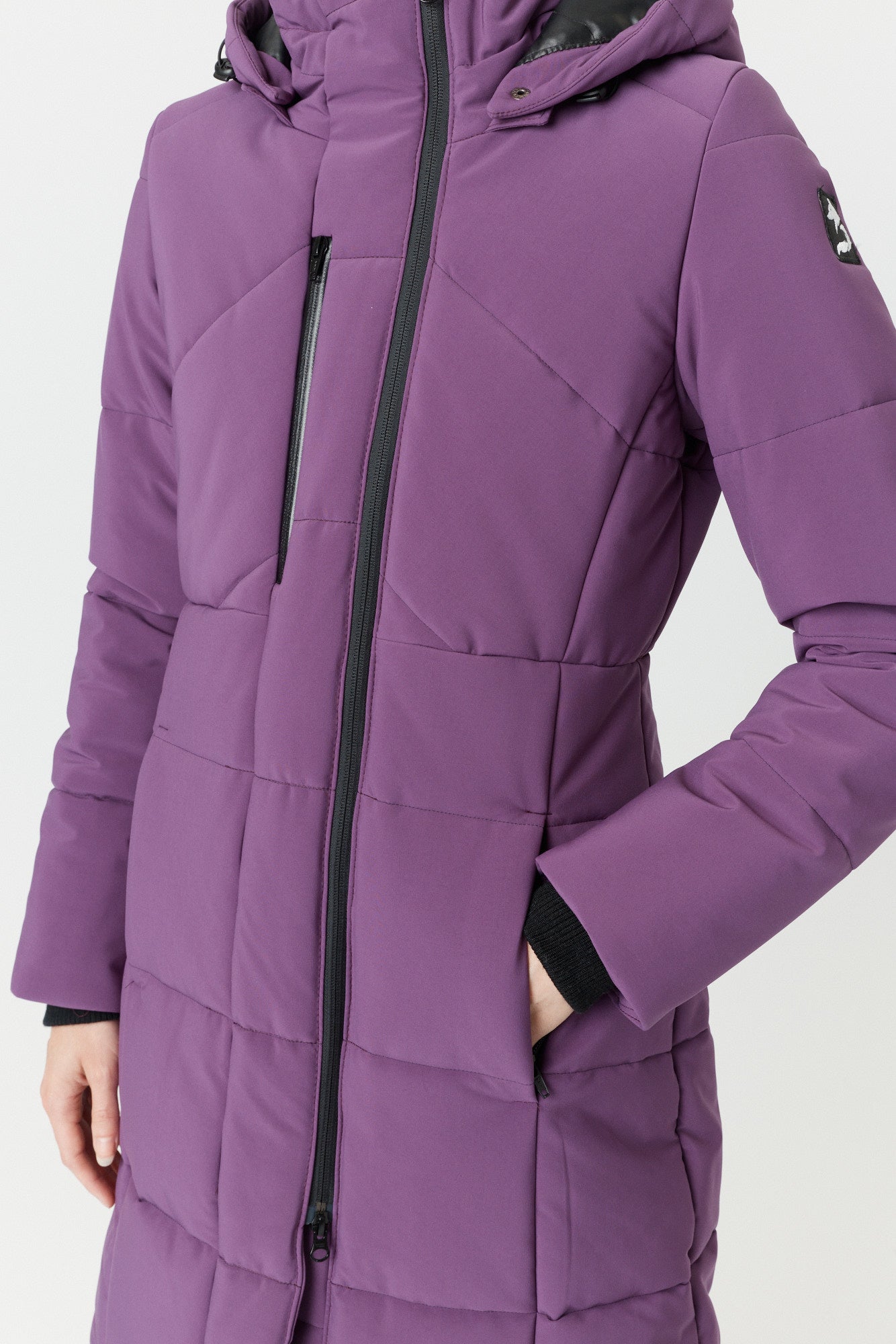 Desloups long women's parka fitted in Isosoft 250g