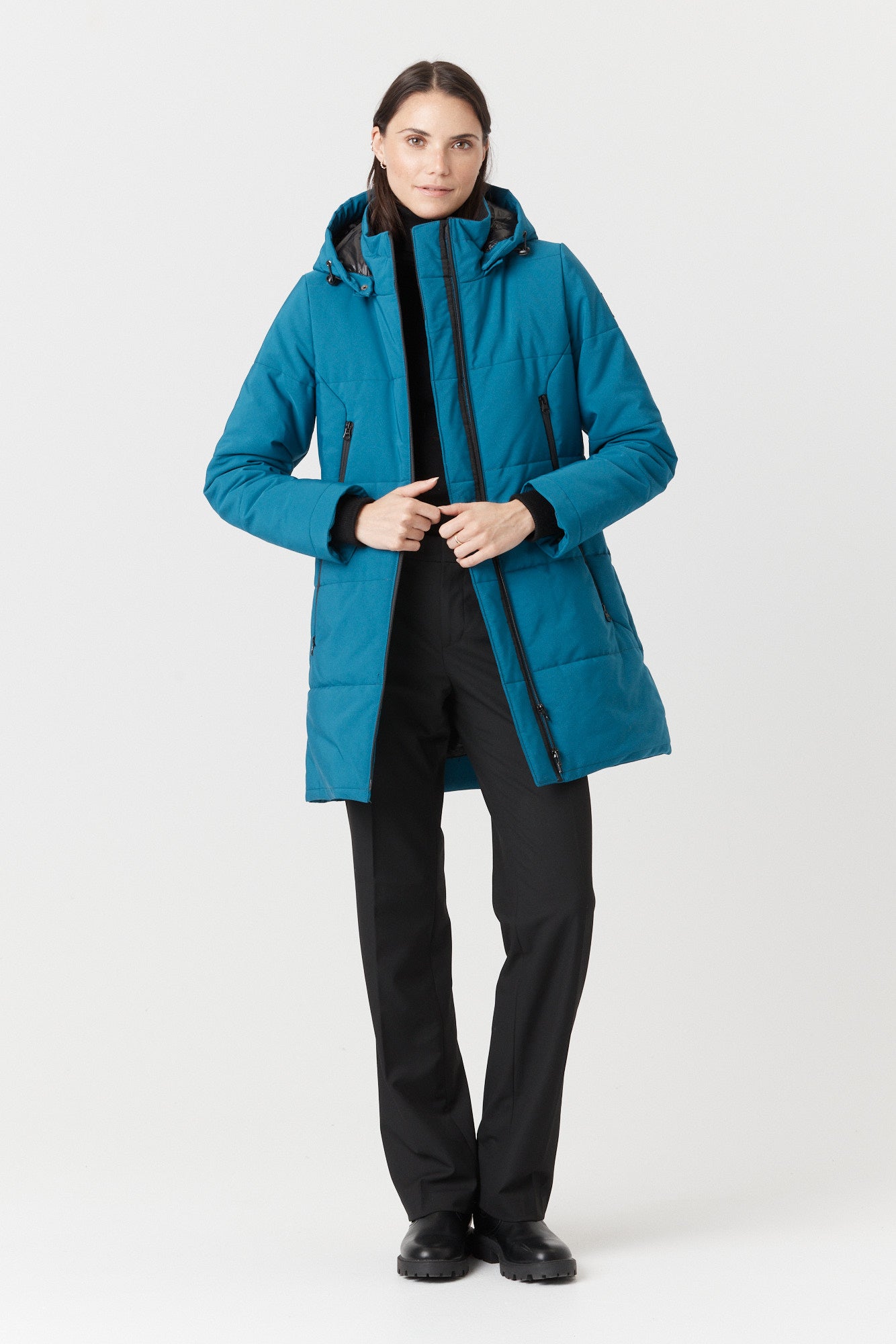 Desloups parka mi-long femme semi-ajusté en Isosoft 250g