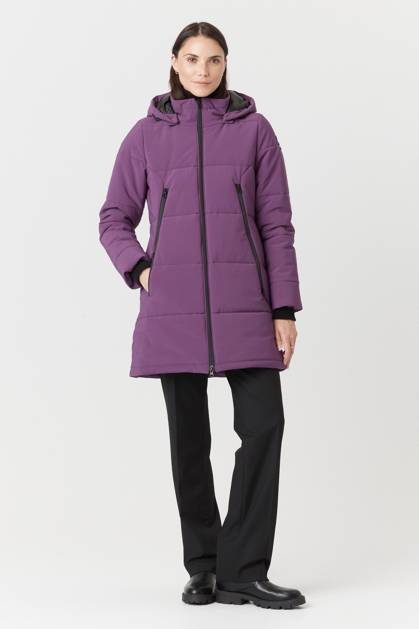 Desloups parka mi-long femme semi-ajusté en Isosoft 250g