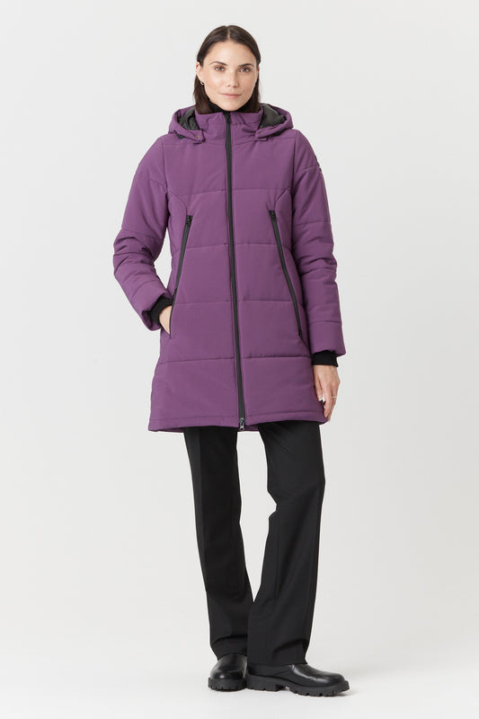 Desloups parka mi-long femme semi-ajusté en Isosoft 250g