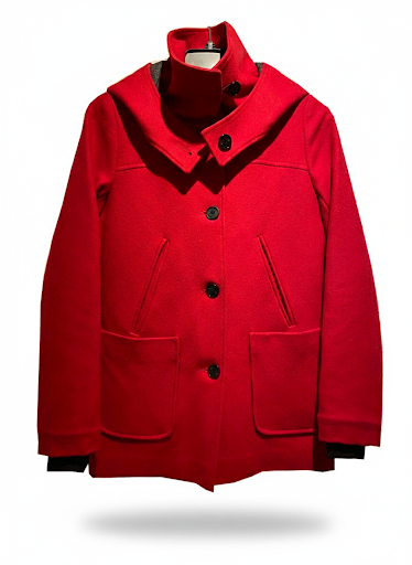 Manteau d’hiver court semi ajusté femme en 100% laine – Desloups Pré-vente #DLF-001