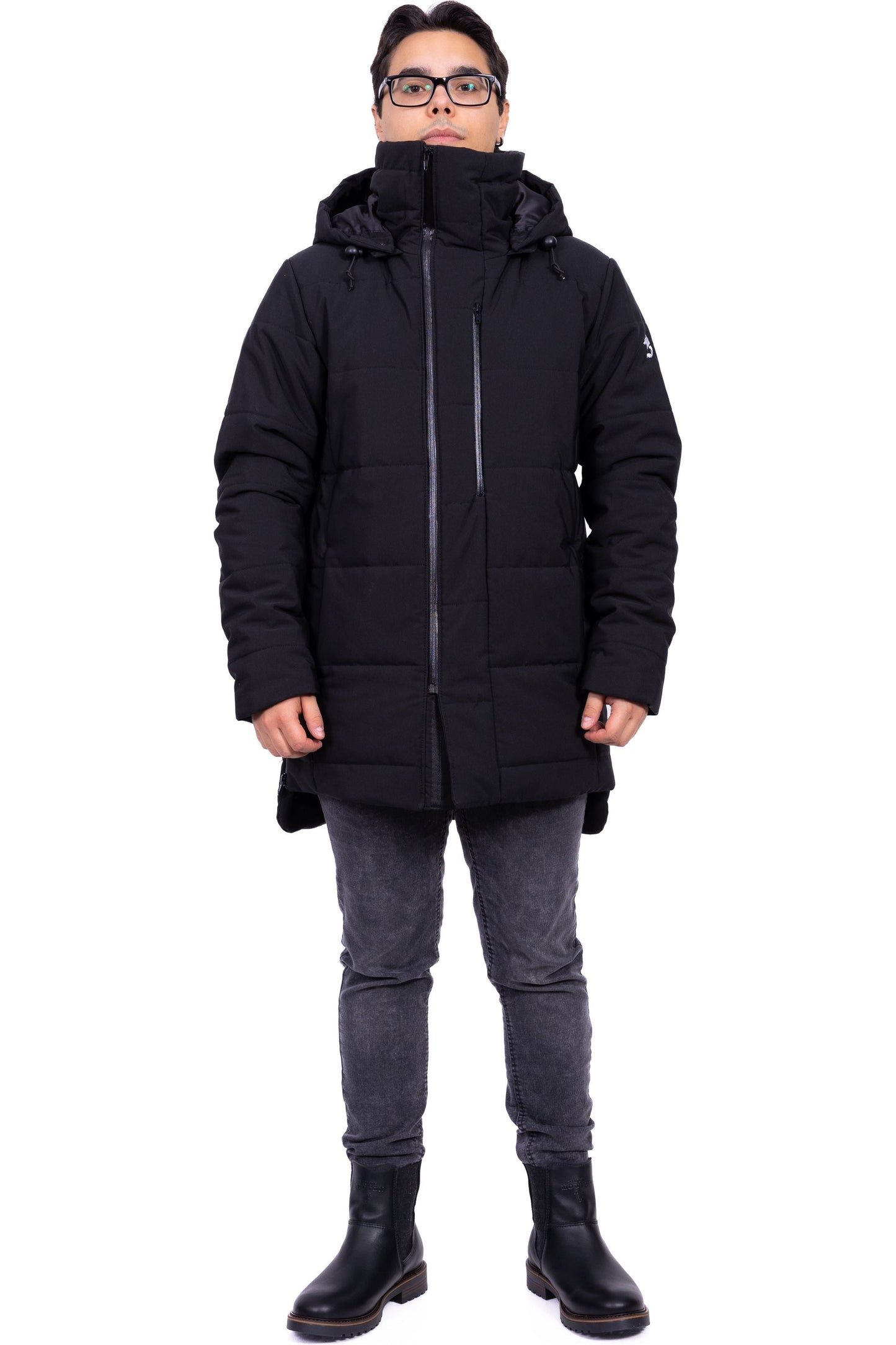 PRÉ-VENTE Parka homme avec capuchon détachable en Isosoft 250g