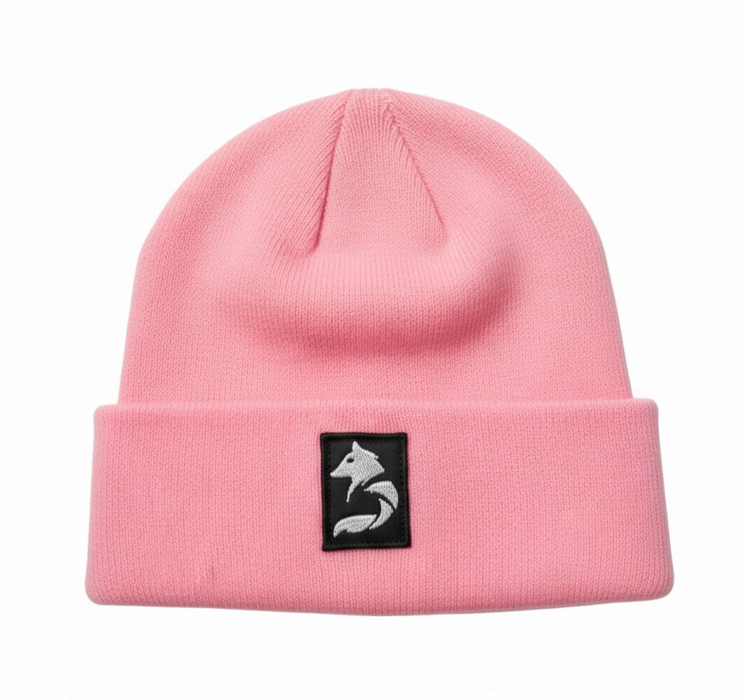 Desloups brimmed beanie with wolf logo