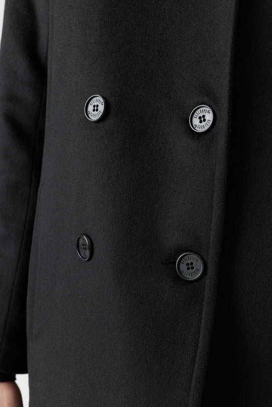 Manteau en matières naturelles — 100 % laine, 100 % coton