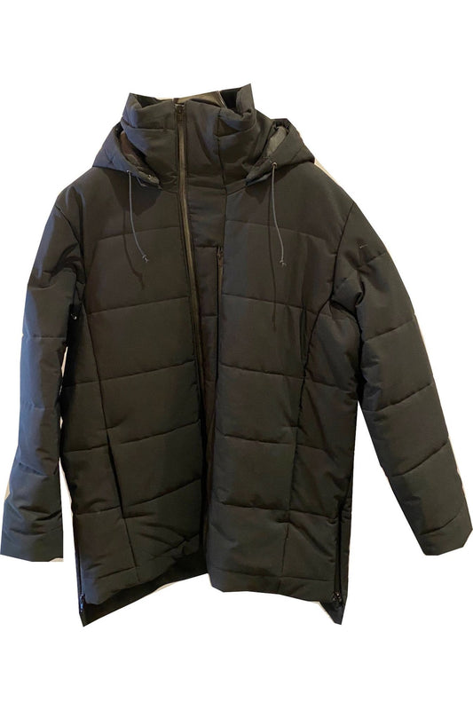 SAMPLE SALE - men's black parka coat - 2X