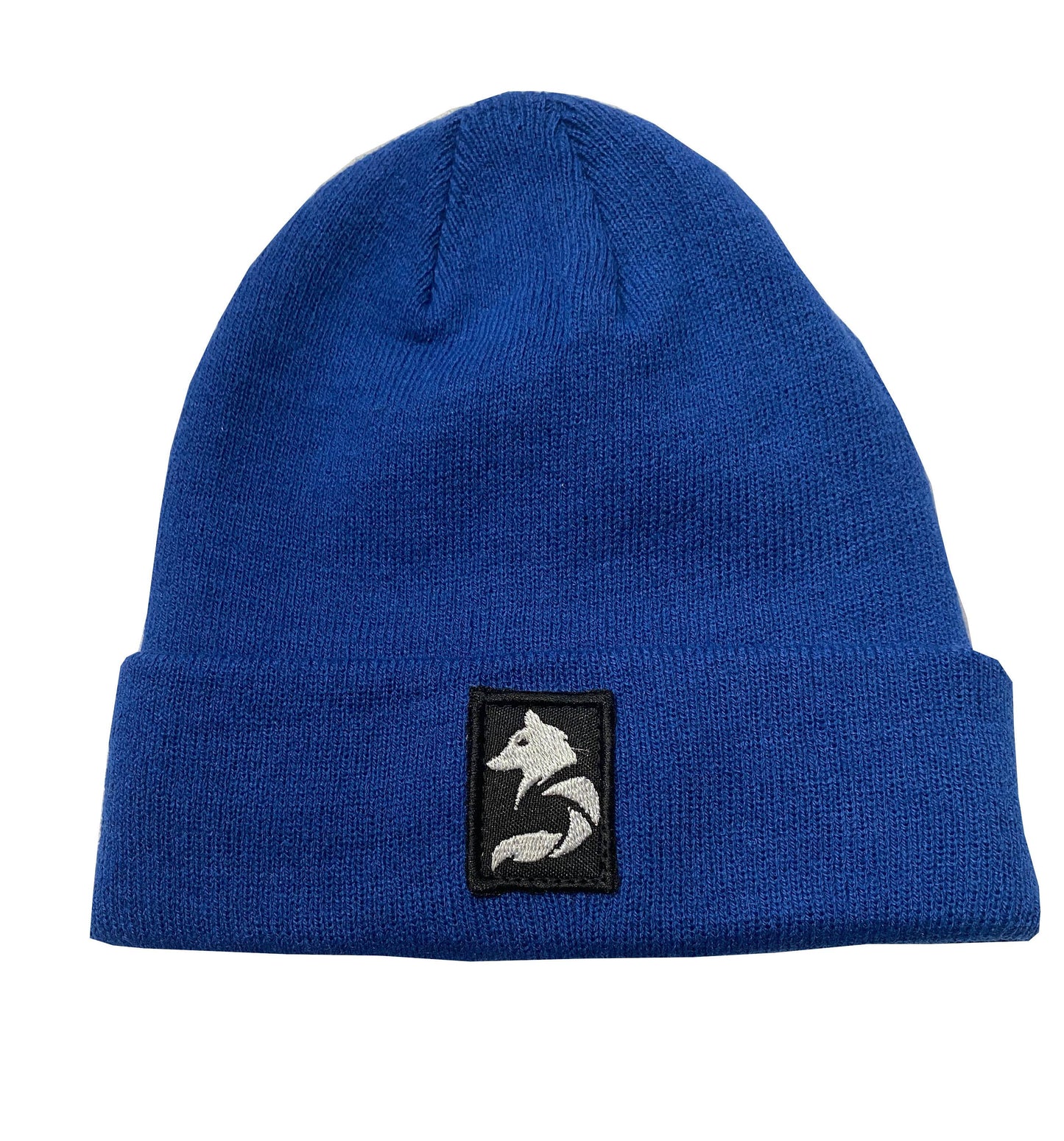 Desloups brimmed beanie with wolf logo