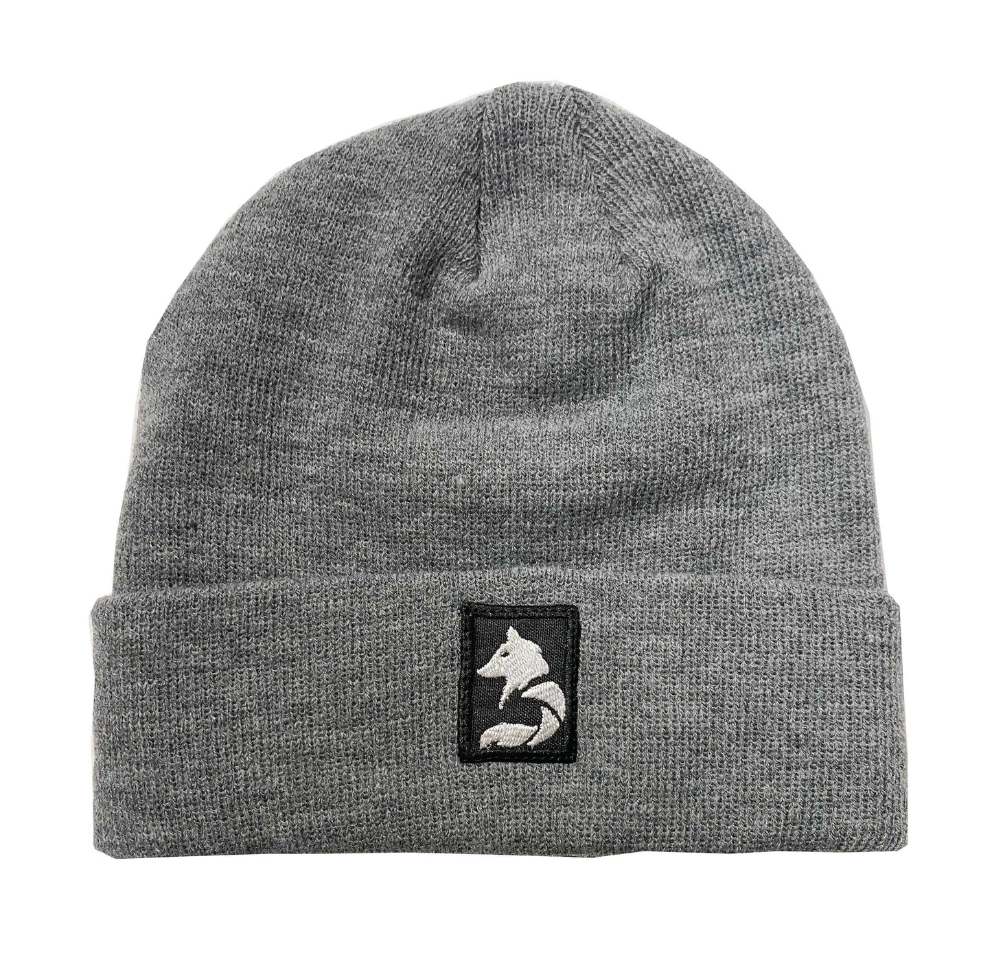 Desloups brimmed beanie with wolf logo