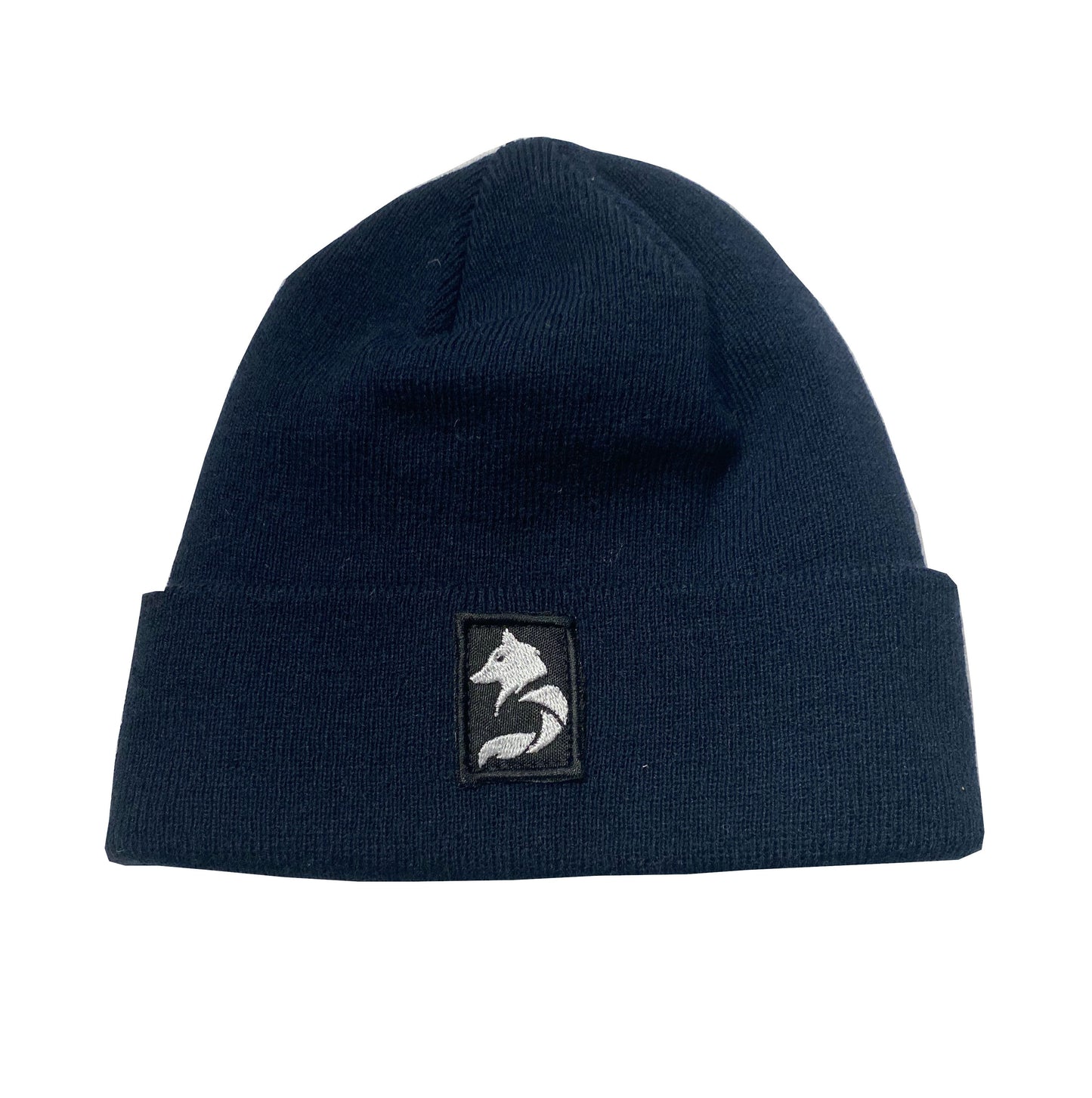 Desloups brimmed beanie with wolf logo