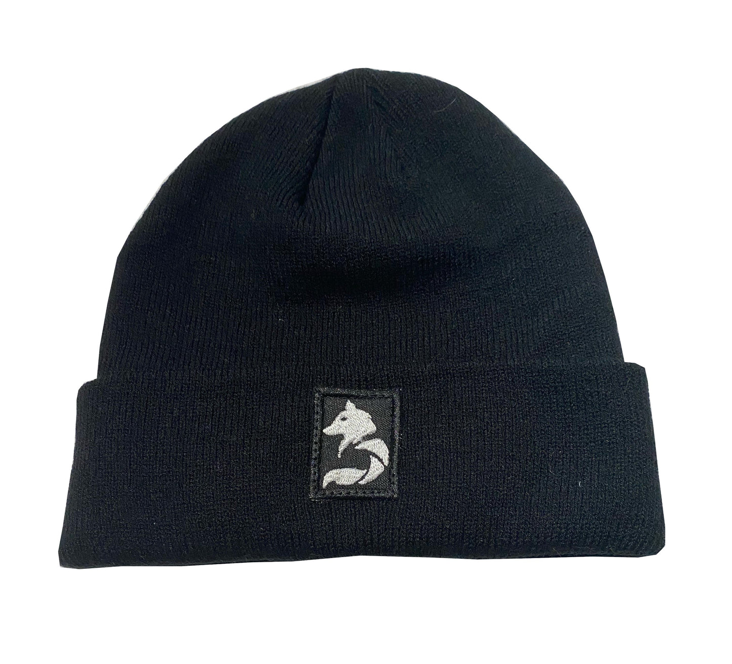 Desloups brimmed beanie with wolf logo