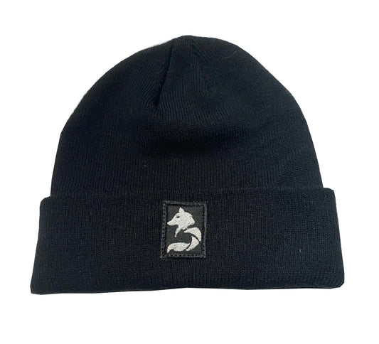 Desloups brimmed beanie with wolf logo