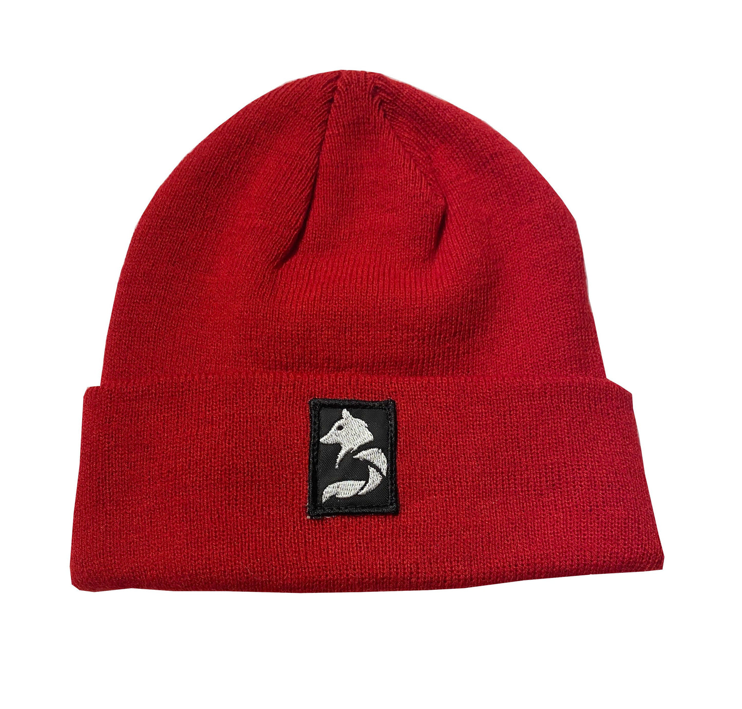 Desloups brimmed beanie with wolf logo